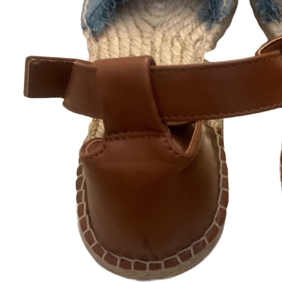 NWOT Denim Espadrilles Size 10 blue jean - Picture 8 of 8